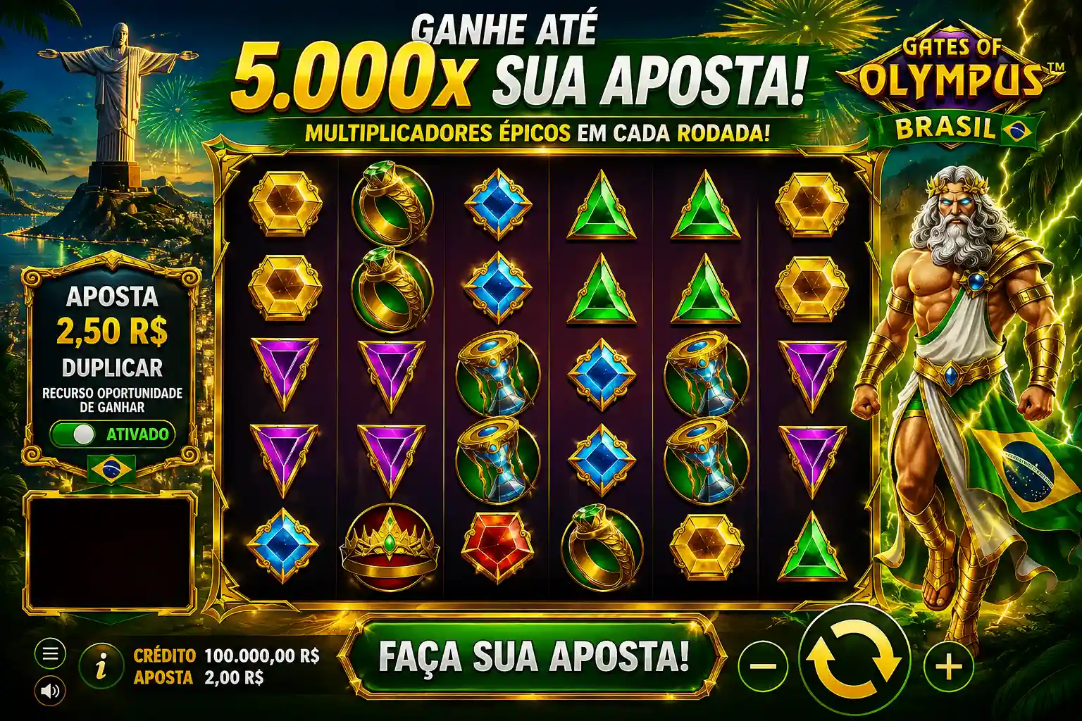 Gates of Olympus no Brasil