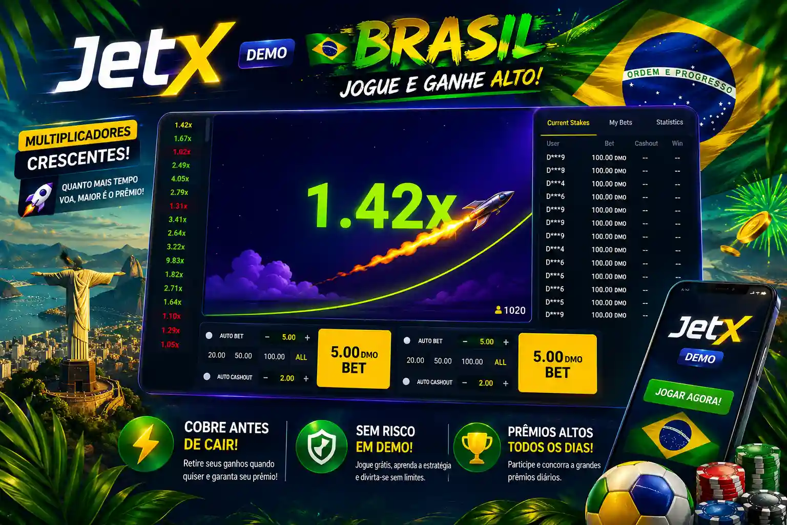 Jogo JetX no Brasil