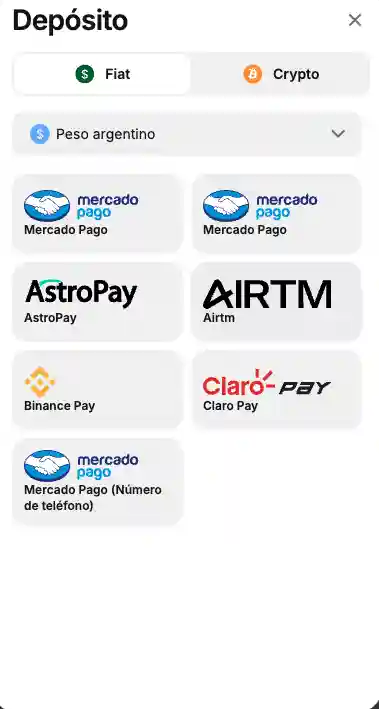Depósito en 1win Argentina