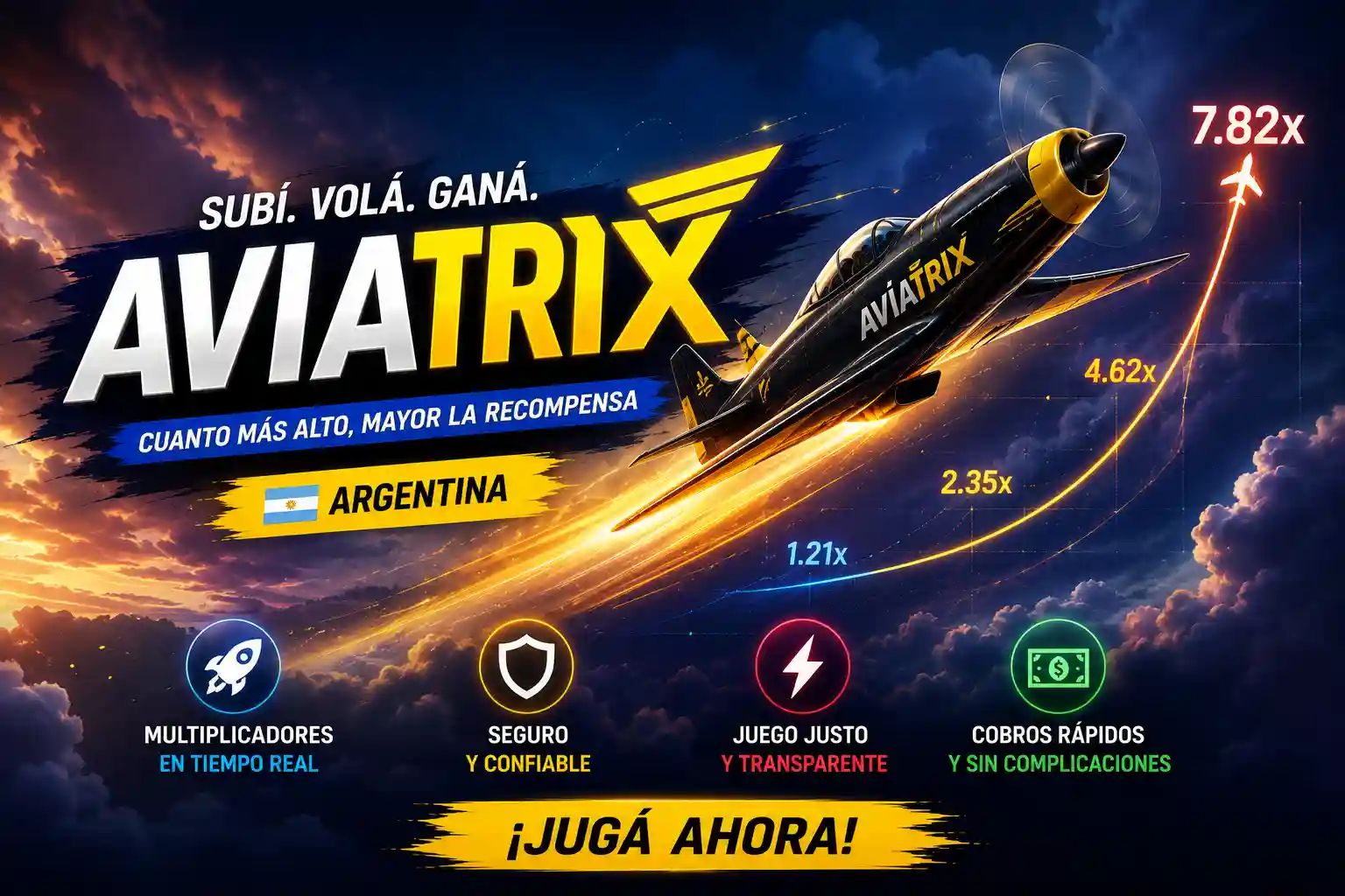 Aviatrix — juego crash de Aviatrix para Argentina