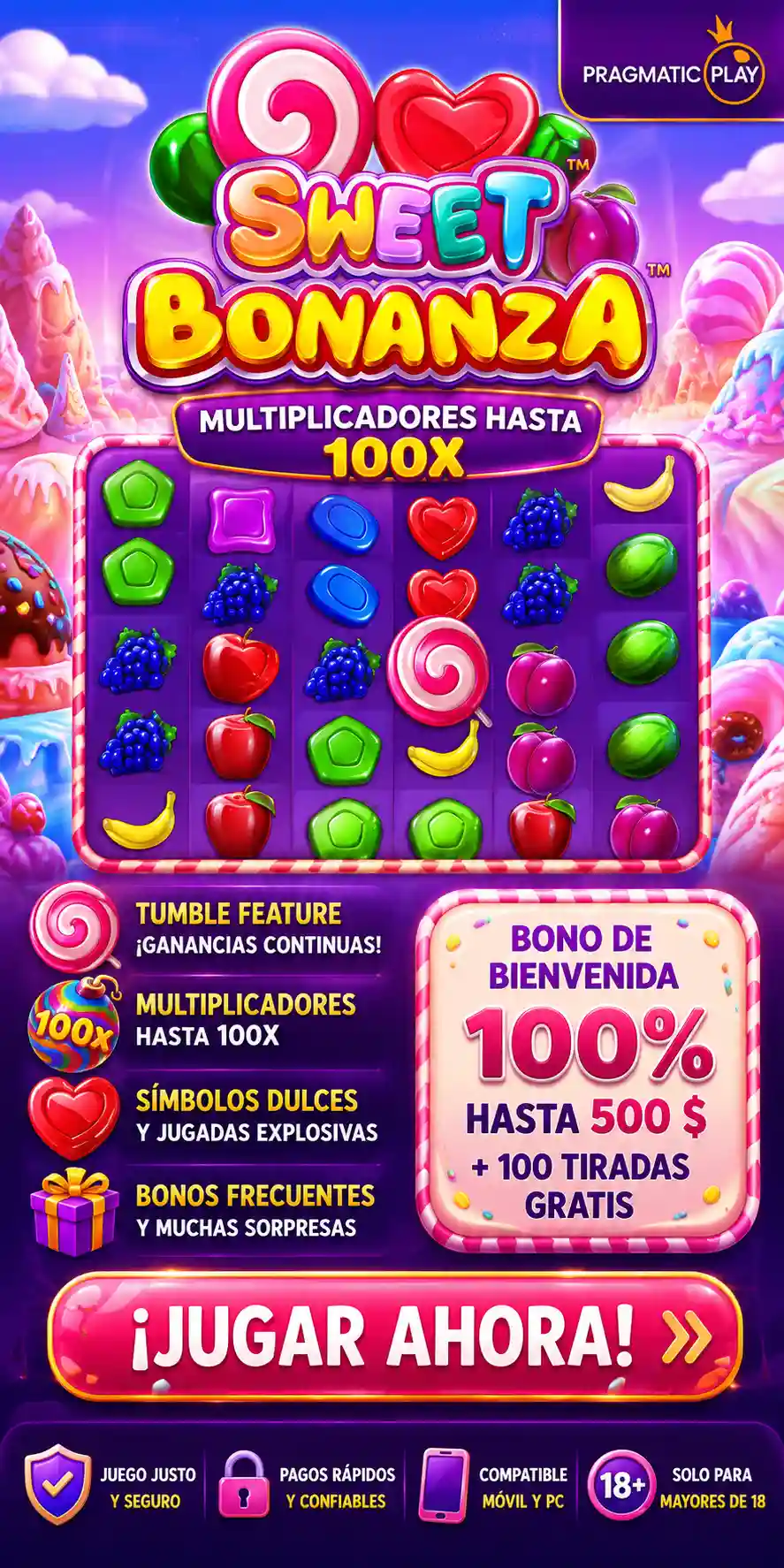 Sweet Bonanza: RTP, multiplicadores y dónde jugar en Argentina