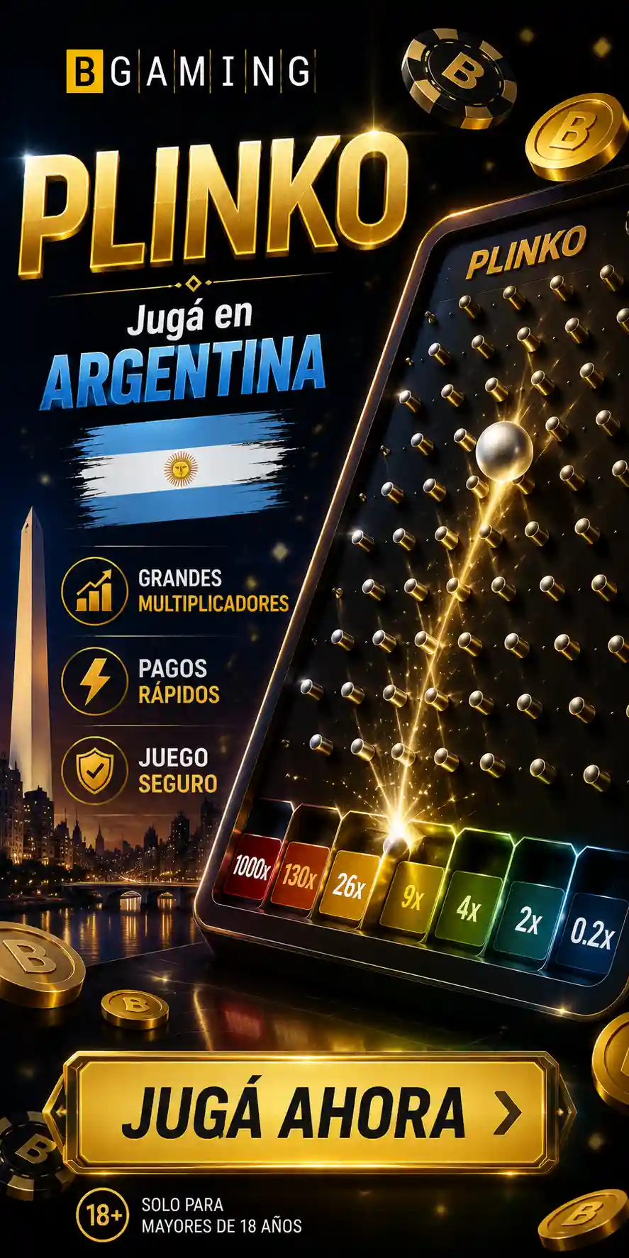 Plinko de BGaming: reseña y guía para Argentina