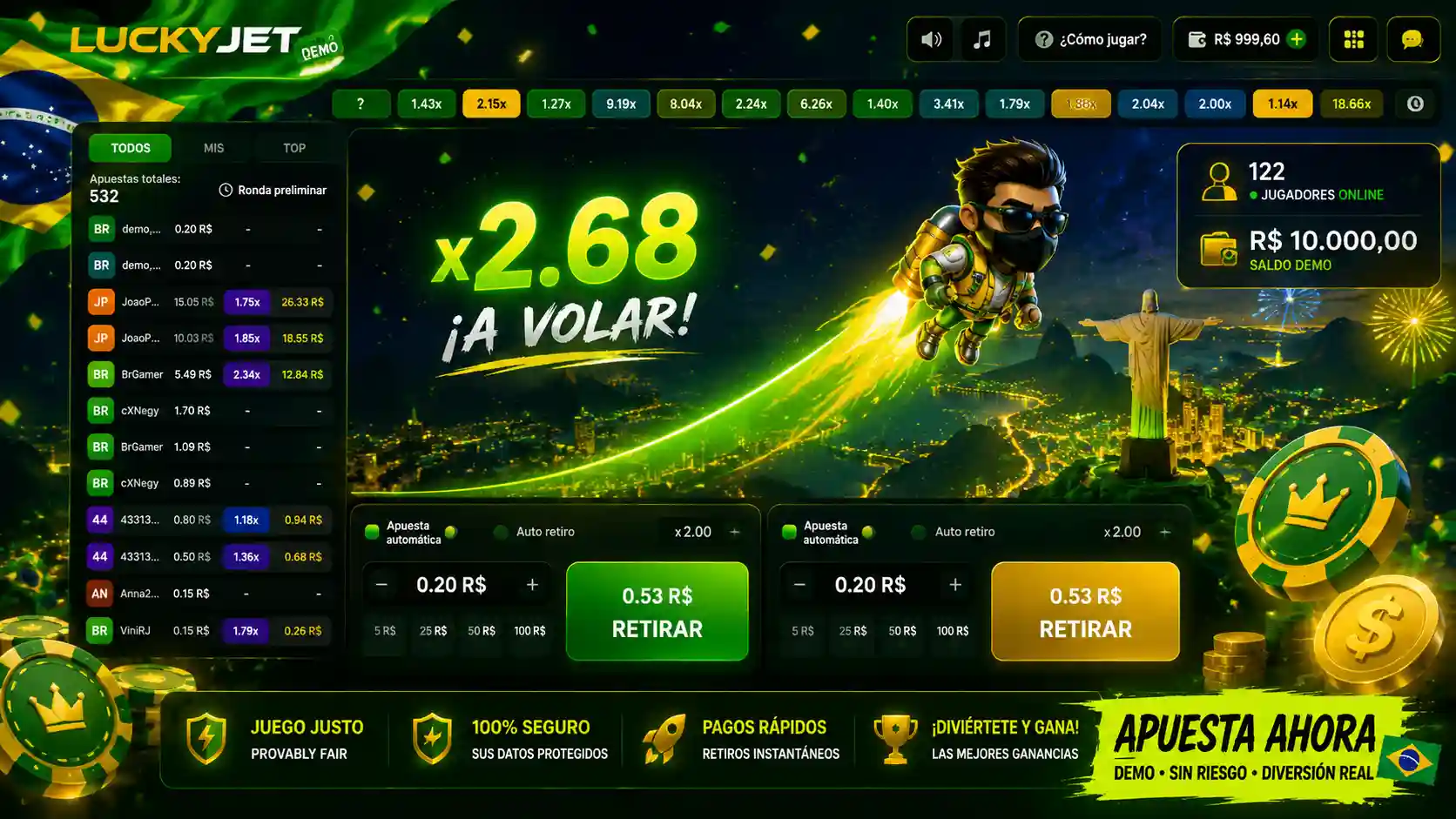 Lucky Jet no Brasil